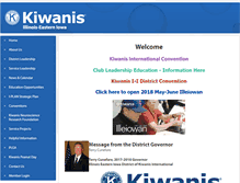 Tablet Screenshot of iikiwanis.org
